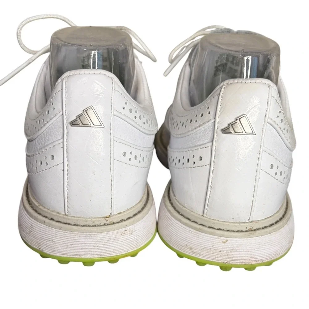 Adidas White MC80 Spikeless Golf Shoes Wingtip Leather Men's Size 7